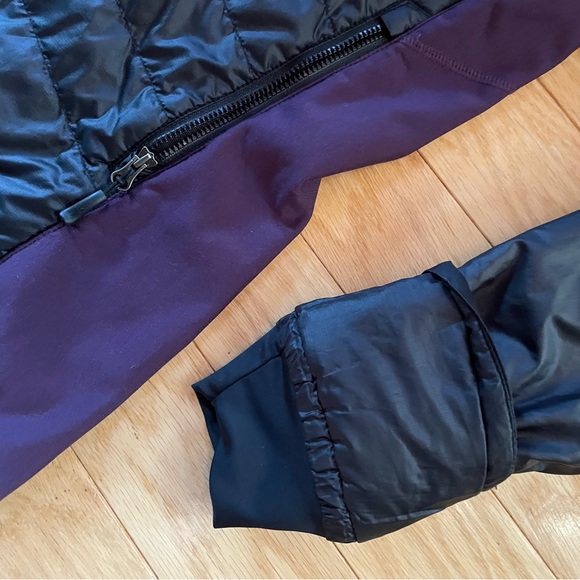 IBEX WOOL AIRE Merino Black and Purple Puffer Jacket - Picture 7 of 10